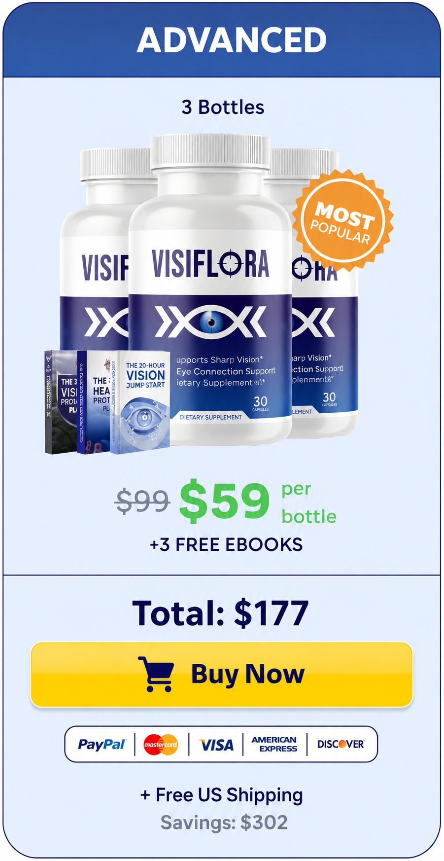 visiflora 3 bottles
