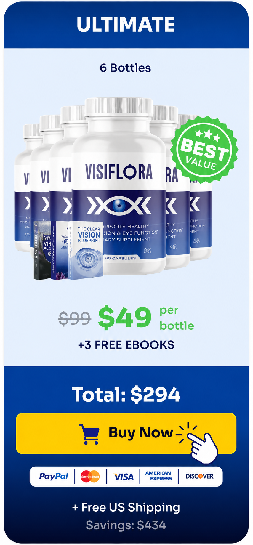 visiflora 6 bottles